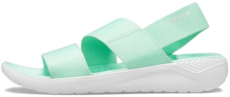 (Women) Crocs LiteRide Sandals Mint Green 206081-3TP (Women) Crocs LiteRide Sandals Mint Green 206081-3TP