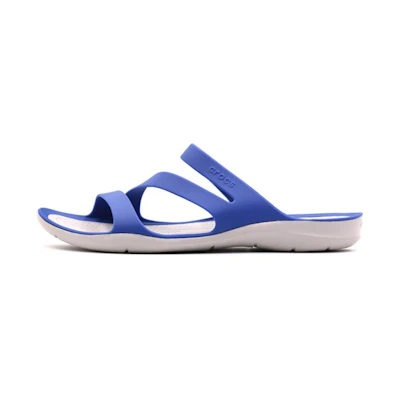 (W) Crocs Literide Slide 'Blue White'