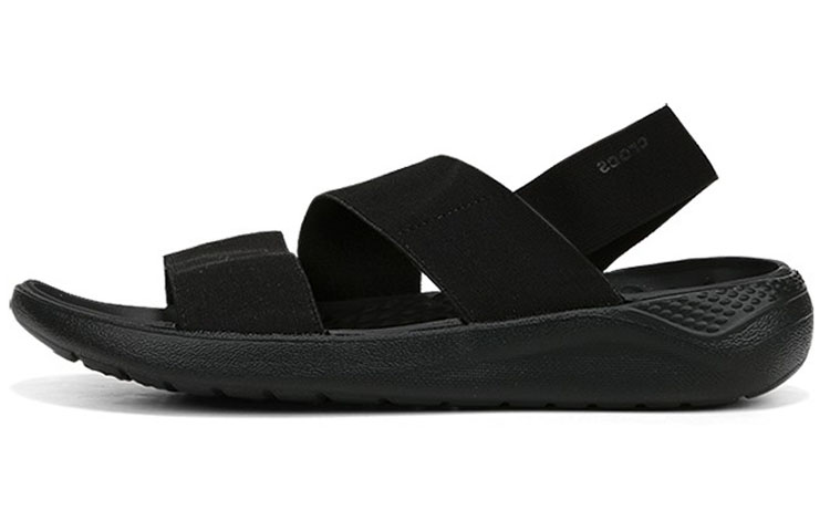(Women) Crocs LiteRide Stretch Sandal 'Black' 206081-060