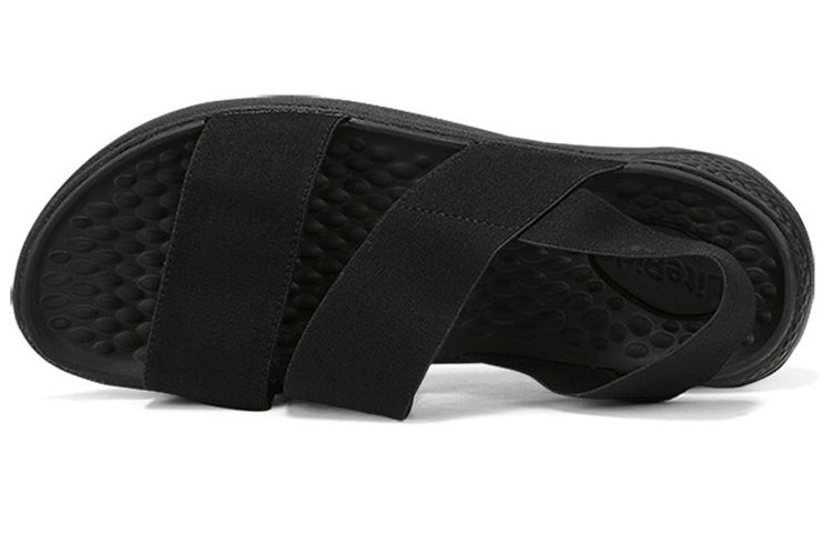 Shop (W) Crocs LiteRide Stretch Sandal 'Hitam' 206081-060