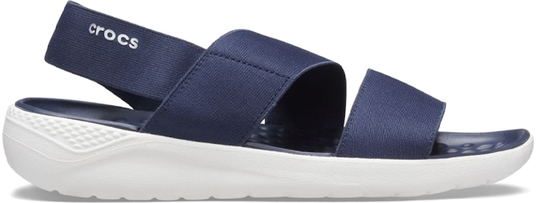 (Women) Crocs LiteRide Stretch Sandal 'Blue White' 206081-462 Order (Women) Crocs LiteRide Stretch Sandal 'Blue White' 206081-462