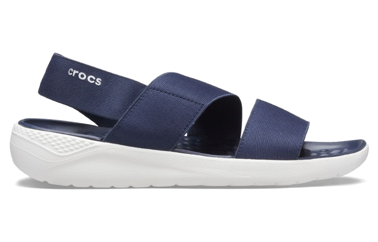 Order (Women) Crocs LiteRide Stretch Sandal 'Blue White' 206081-462