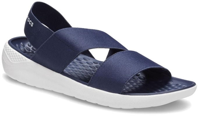 (Women) Crocs LiteRide Stretch Sandal 'Blue White' 206081-462 Lookbook (Women) Crocs LiteRide Stretch Sandal 'Blue White' 206081-462