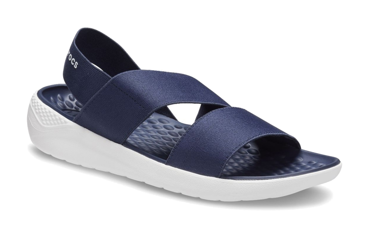 Lookbook (Women) Crocs LiteRide Stretch Sandal 'Blue White' 206081-462