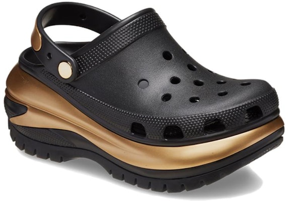 (W) Crocs Mega Crush 金屬風黑金厚底拖鞋 210368-072 Lookbook (W) Crocs Mega Crush 金屬風黑金厚底拖鞋 210368-072