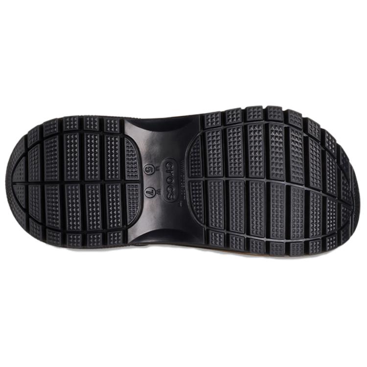 Sizing (W) Crocs Mega Crush 金屬風黑金厚底拖鞋 210368-072