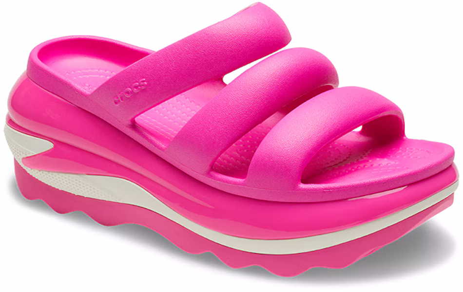Crocs卡駱馳 經典光輪一字涼拖鞋 女款 熱辣粉 Lookbook Crocs卡駱馳 經典光輪一字涼拖鞋 女款 熱辣粉