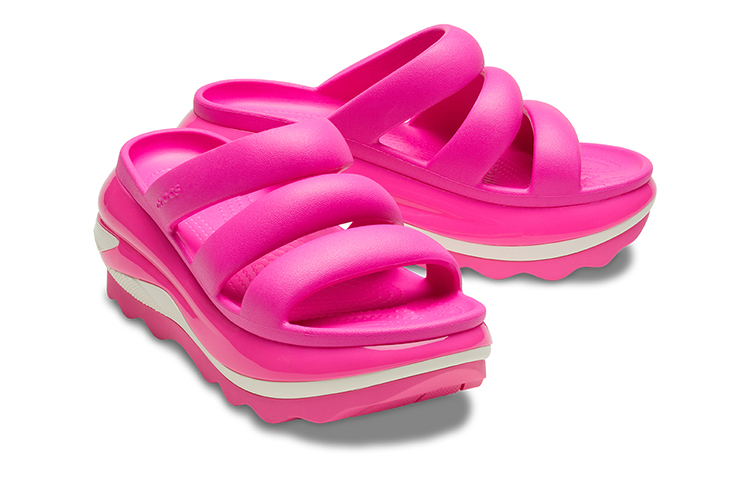 Shop (W) クロックス メガクラッシュ トリプル ピンク (Kurokkusu Mega Kurasshu Toripuru Pinku) 209842-6TW