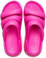 Crocs卡駱馳 經典光輪一字涼拖鞋 女款 熱辣粉 Purchase Crocs卡駱馳 經典光輪一字涼拖鞋 女款 熱辣粉