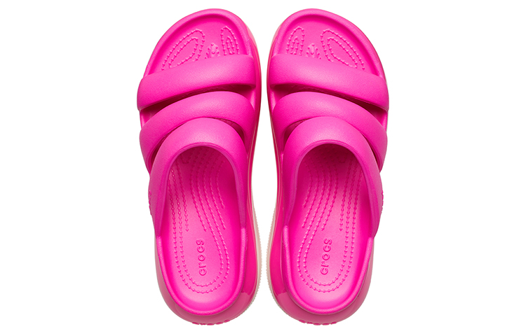 Details for Crocs卡駱馳 經典光輪一字涼拖鞋 女款 熱辣粉