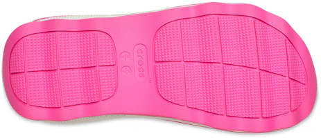 Sizing Crocs卡駱馳 經典光輪一字涼拖鞋 女款 熱辣粉