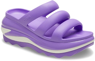 Crocs卡駱馳 經典光輪一字涼拖鞋 女款 銀河紫 Lookbook Crocs卡駱馳 經典光輪一字涼拖鞋 女款 銀河紫