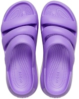 Crocs卡駱馳 經典光輪一字涼拖鞋 女款 銀河紫 Shop Crocs卡駱馳 經典光輪一字涼拖鞋 女款 銀河紫