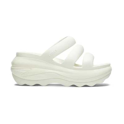 (W) Crocs Mega Crush Triple Strap Sandal 'Chalk'