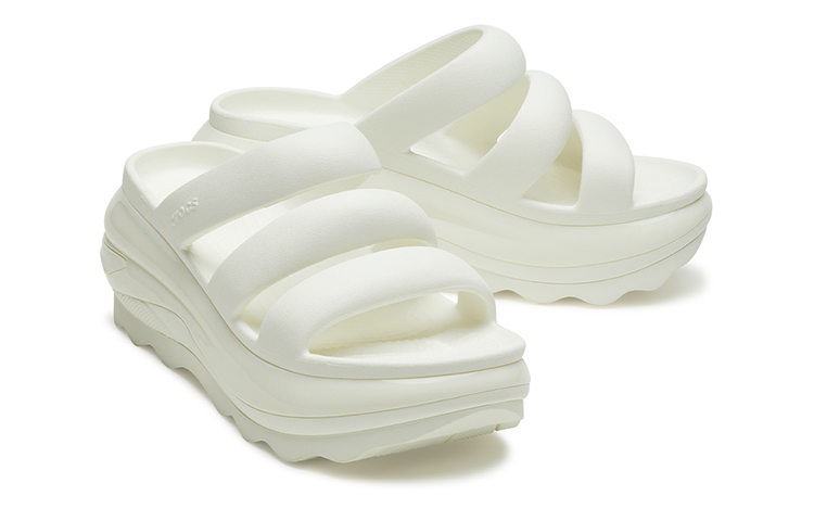 Details for (W) Crocs Mega Crush Tali Triplo 'Chalk White' 209842-0WV