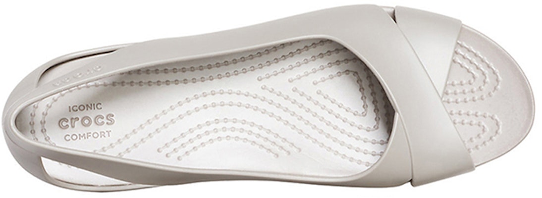(W) Crocs Sandal Santai Minimalis Putih Datar 206106-018 Shop (W) Crocs Sandal Santai Minimalis Putih Datar 206106-018