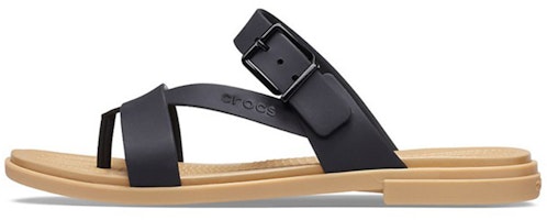 (Women) Crocs Minimalistic Cozy Sports Slippers Black Brown 206108-00W (Women) Crocs Minimalistic Cozy Sports Slippers Black Brown 206108-00W
