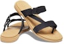 Shop (Women) Crocs Minimalistic Cozy Sports Slippers Black Brown 206108-00W