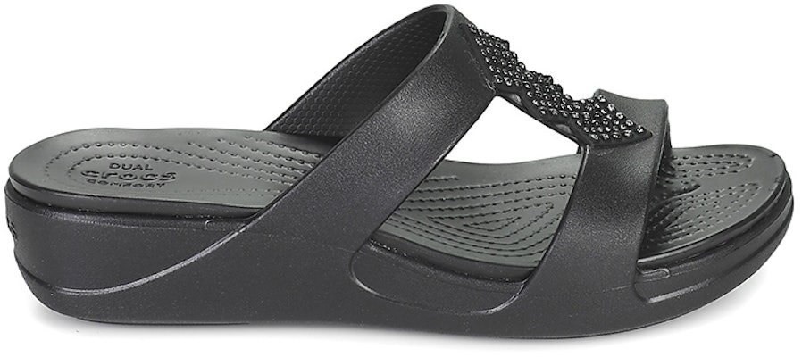 (W) Crocs 蒙特雷'时尚休闲黑' 207143-001 Order (W) Crocs 蒙特雷'时尚休闲黑' 207143-001