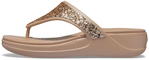 (Women) Crocs Monterey 'Gold Sequin Platform' 207273-710 (Women) Crocs Monterey 'Gold Sequin Platform' 207273-710
