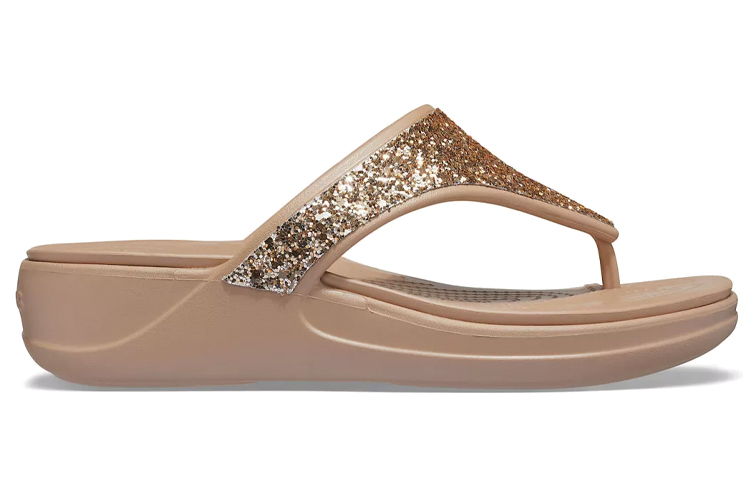 Order (Women) Crocs Monterey 'Gold Sequin Platform' 207273-710