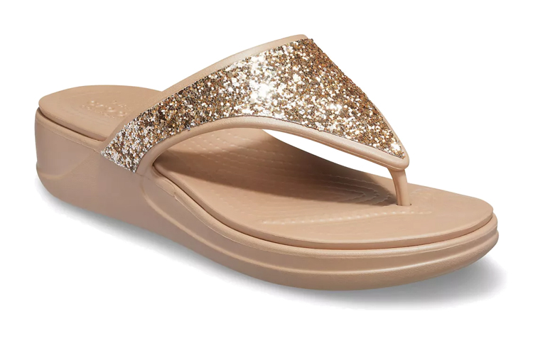 Lookbook (Women) Crocs Monterey 'Gold Sequin Platform' 207273-710