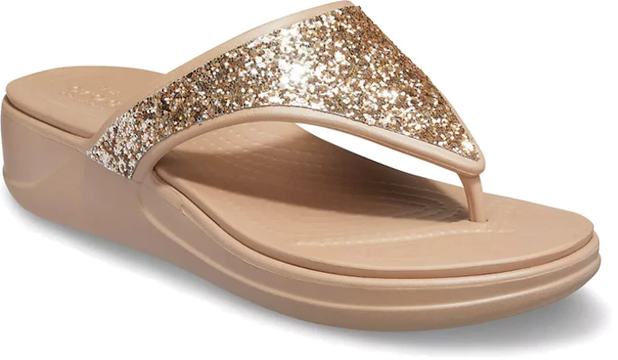 (Women) Crocs Monterey 'Gold Sequin Platform' 207273-710 Lookbook (Women) Crocs Monterey 'Gold Sequin Platform' 207273-710