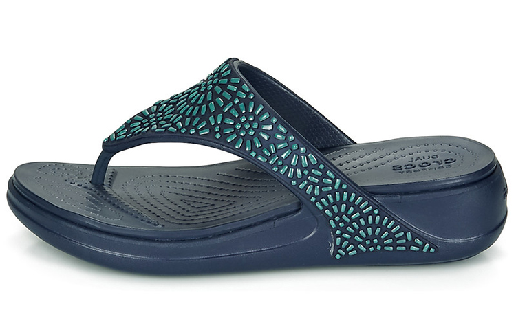 (Women) Crocs Monterey 'Metallic Blue' 206343-410