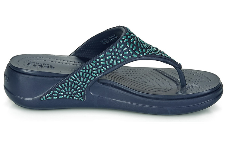 Order (Women) Crocs Monterey 'Metallic Blue' 206343-410