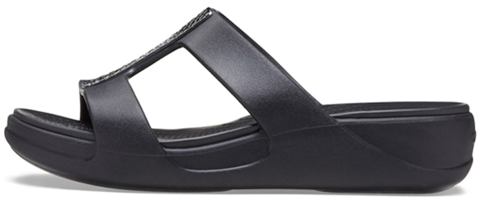 (W) Crocs Monterey 'Metallic Wedge Hitam' 206319-0GQ Buy (W) Crocs Monterey 'Metallic Wedge Hitam' 206319-0GQ