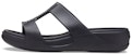 (W) Crocs Monterey 'Metallic Wedge Hitam' 206319-0GQ