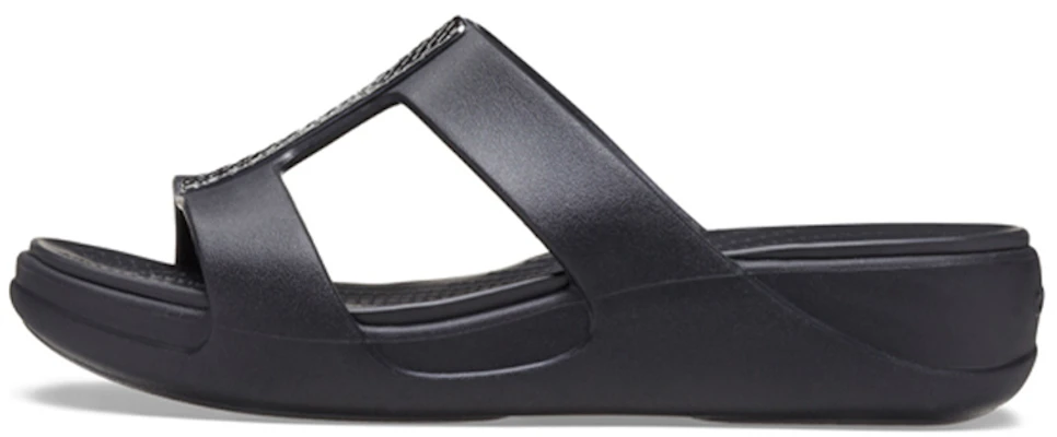 (Women) Crocs Monterey 'Metallic Wedge Black' 206319-0GQ Buy (Women) Crocs Monterey 'Metallic Wedge Black' 206319-0GQ