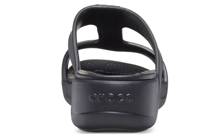 Details for (Women) Crocs Monterey 'Metallic Wedge Black' 206319-0GQ