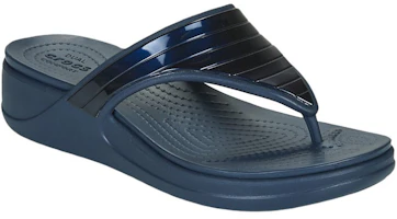 Lookbook Crocs卡駱馳 Monterey 潮流百搭休閒拖鞋 女款 深藍