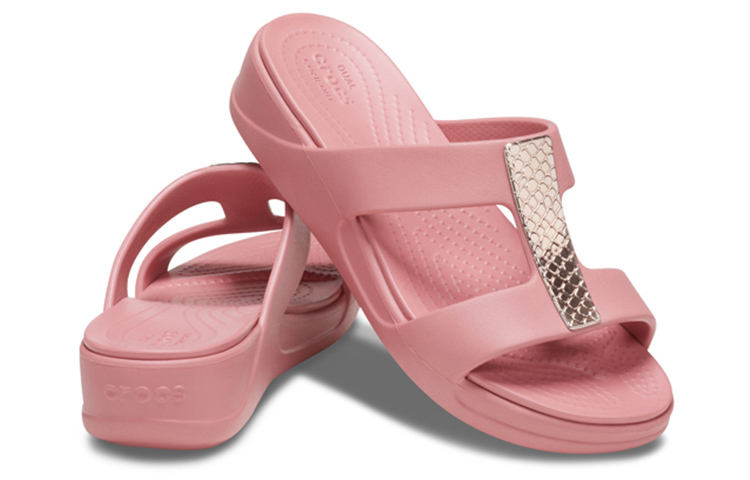 Shop (W) Crocs Monterey 'Sandalia Casual Rosa con Cuña Simple' 206319-61Z