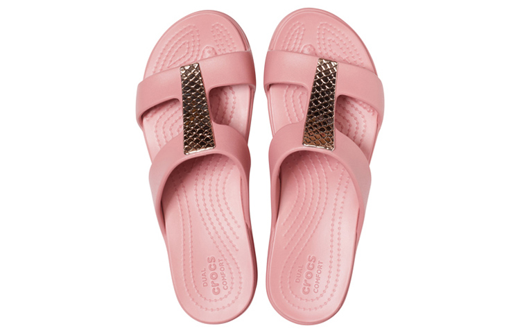 Purchase (W) Crocs Monterey 'Sandalia Casual Rosa con Cuña Simple' 206319-61Z