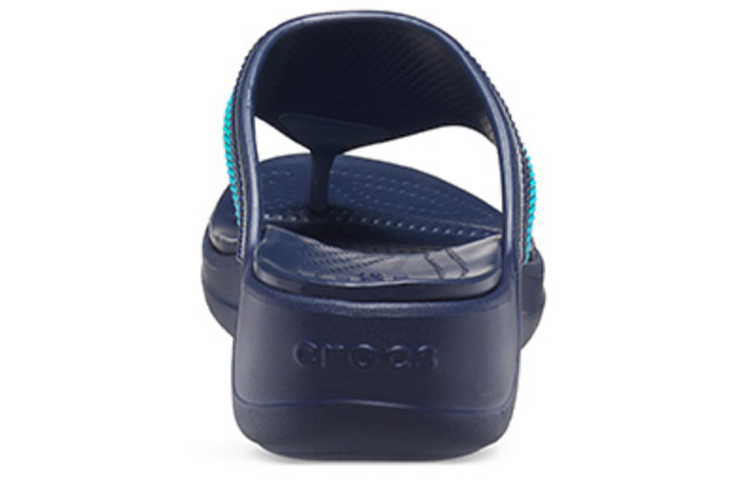Shop (Women) Crocs Monterey Bead Strap Wedge 'Dark Blue' 206641-4HQ