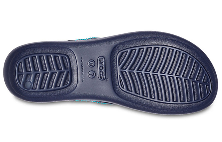 Purchase (Women) Crocs Monterey Bead Strap Wedge 'Dark Blue' 206641-4HQ