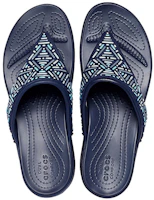 Purchase Crocs Monterey Beaded 蒙特利坡跟人字拖鞋 女款 深藍