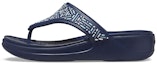 Buy (W) Crocs Monterey Beaded Flip-Flops Biru Gelap 206851-410