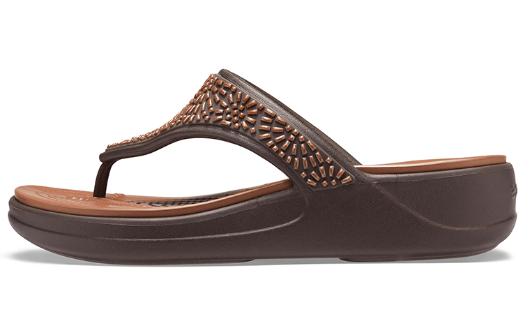 (Women) Crocs Monterey Flip-Flop 'Glitter Brown' 206343-25M