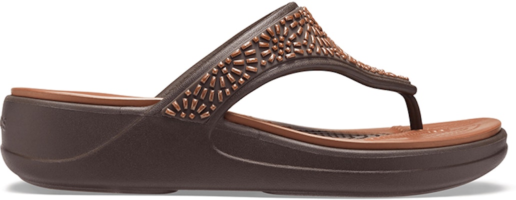 (W) Crocs Monterey Flip-Flop 'Coklat Glitter' 206343-25M Order (W) Crocs Monterey Flip-Flop 'Coklat Glitter' 206343-25M