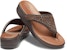 (W) Crocs Monterey Flip-Flop 'Coklat Glitter' 206343-25M