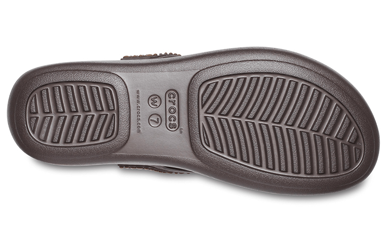 Sizing (Women) Crocs Monterey Flip-Flop 'Glitter Brown' 206343-25M