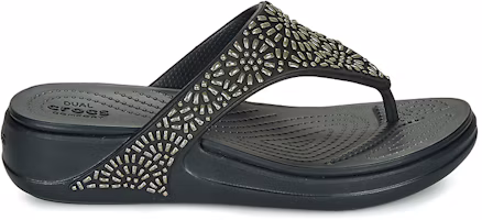 Order Crocs 卡駱馳 蒙特利 鑽閃人字拖鞋 女款 黑