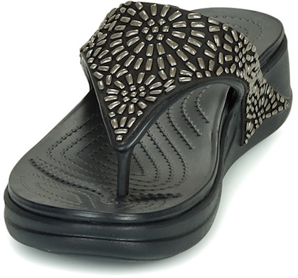 (W) Crocs Monterey Selipar Jepun 'Shimmer Hitam' 206343-001 Shop (W) Crocs Monterey Selipar Jepun 'Shimmer Hitam' 206343-001