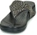 (W) Crocs Monterey Selipar Jepun 'Shimmer Hitam' 206343-001