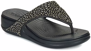 Purchase Crocs 卡駱馳 蒙特利 鑽閃人字拖鞋 女款 黑