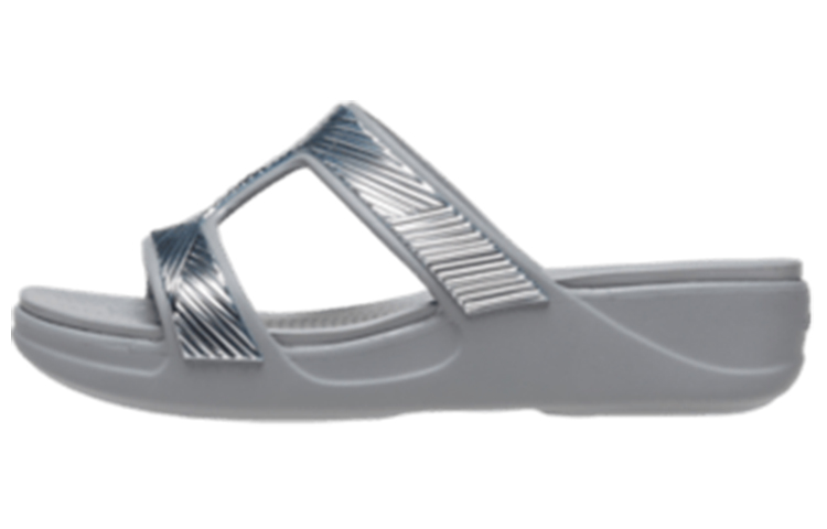 (Women) Crocs Monterey Metallic 'Grey' 207144-007