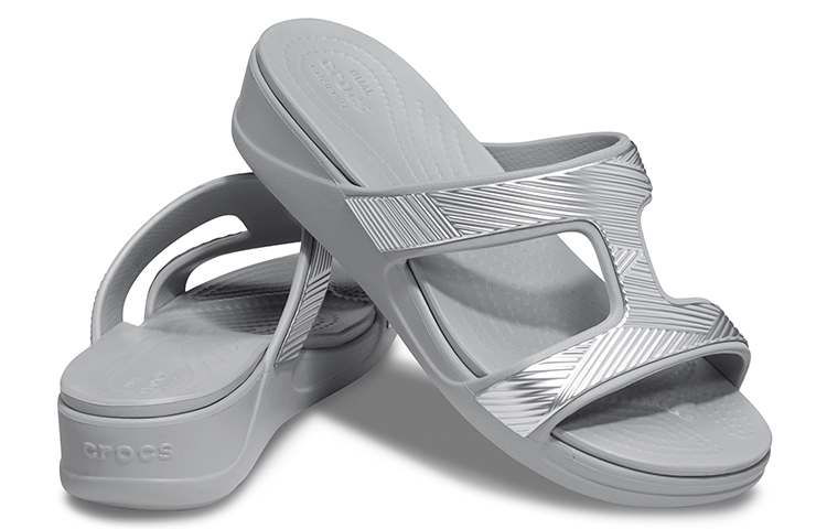 Shop (Women) Crocs Monterey Metallic 'Grey' 207144-007